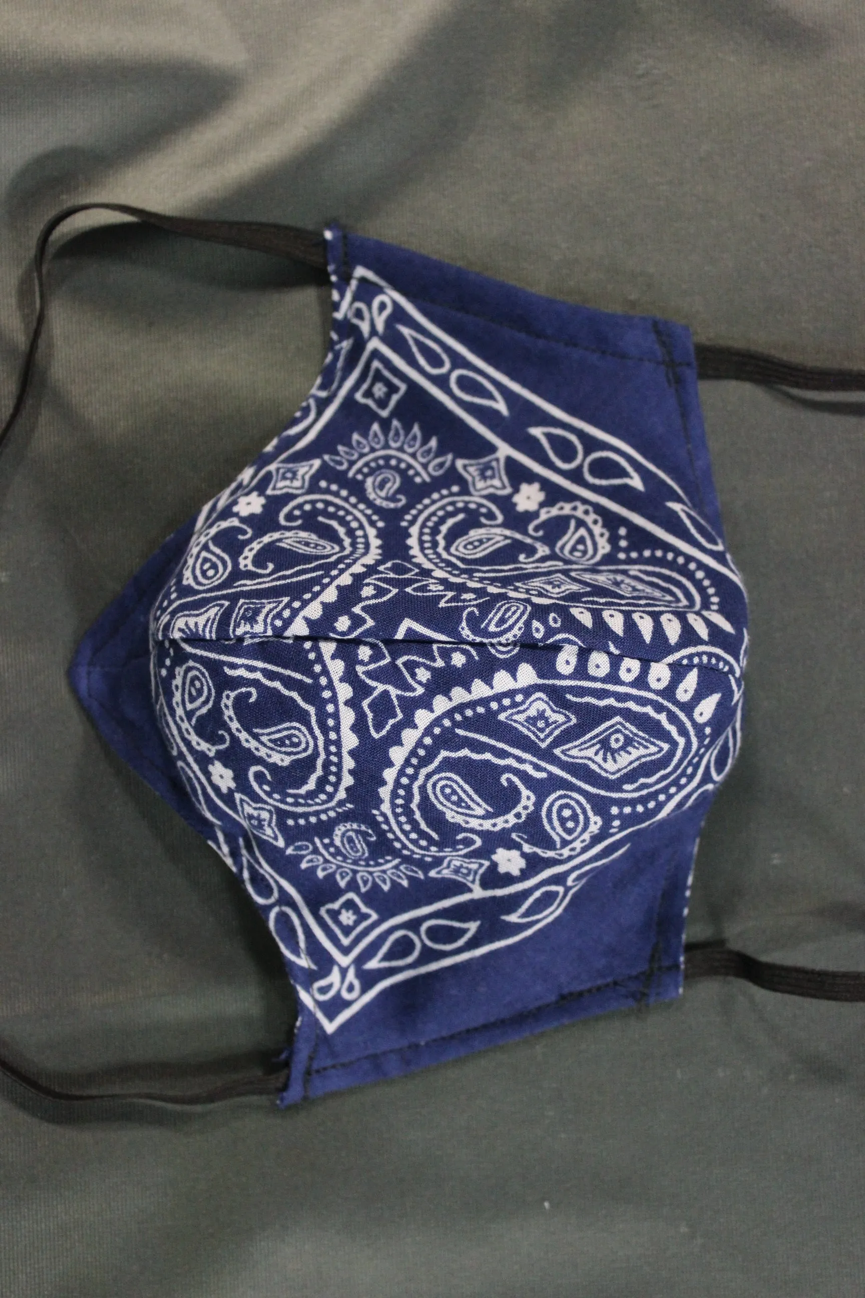 100% Cotton Bandana Facemask with Filter Pouch