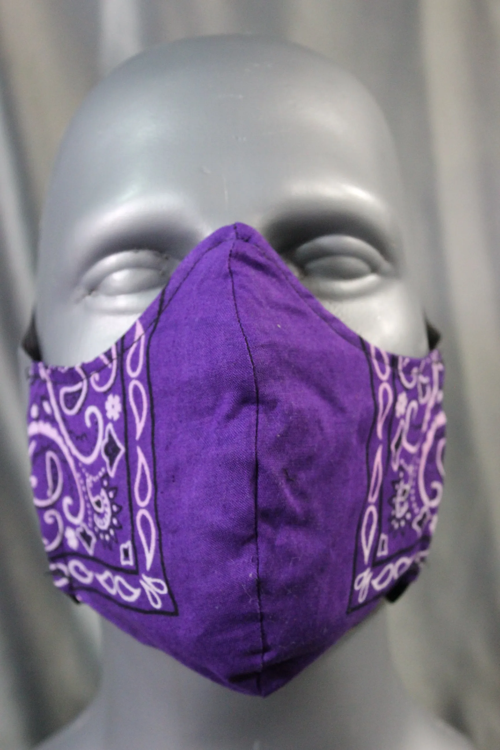 100% Cotton Bandana Facemask with Filter Pouch