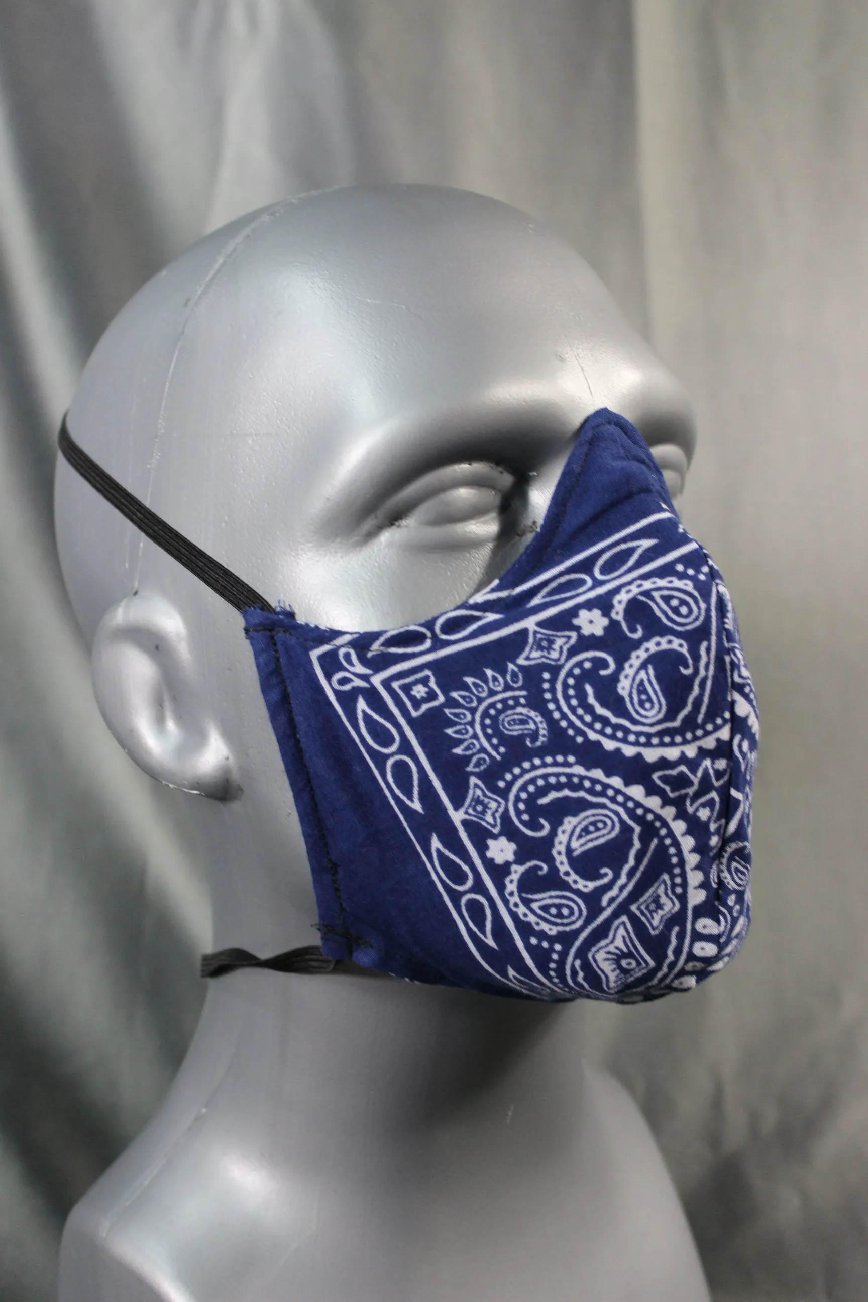 100% Cotton Bandana Facemask with Filter Pouch