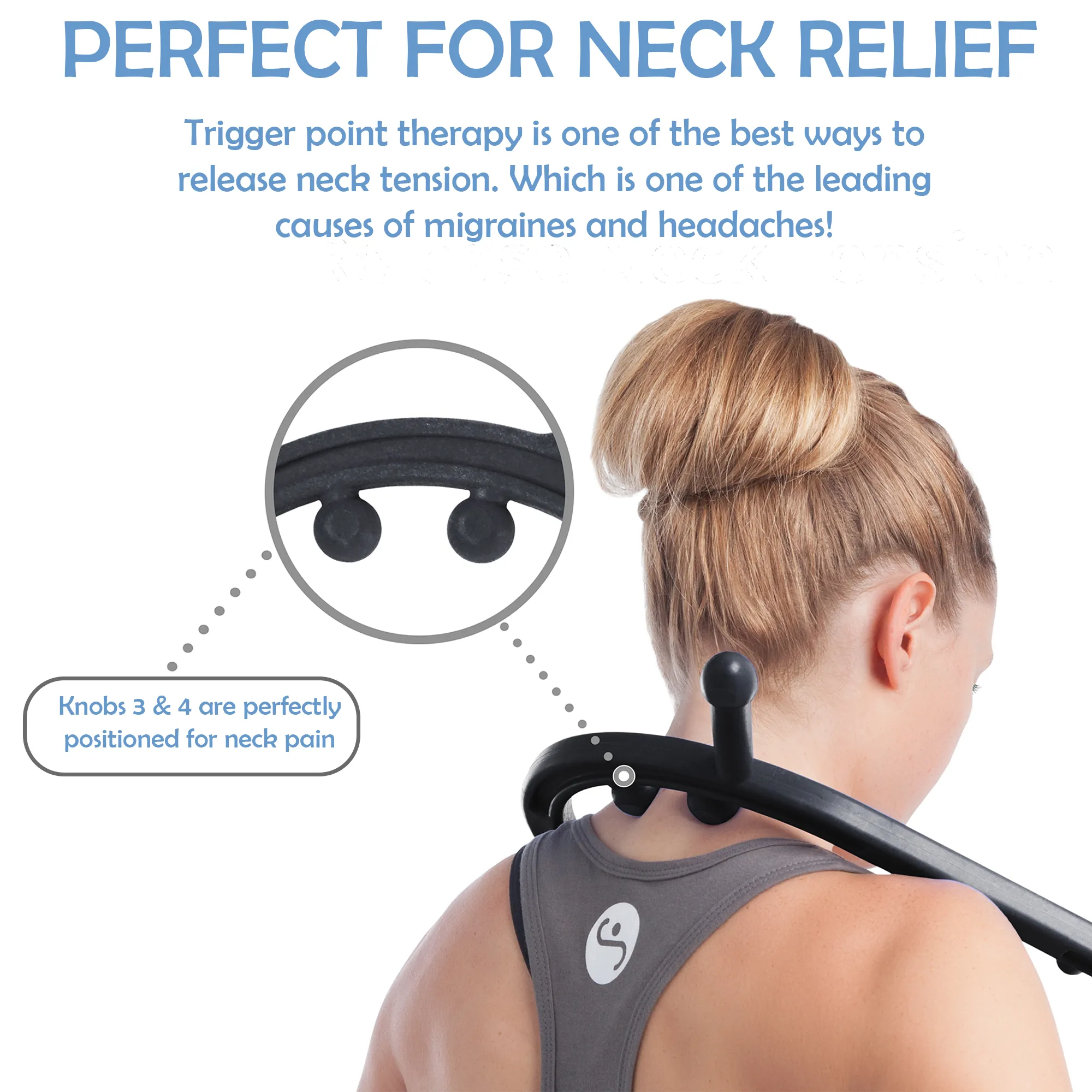 Body Back Buddy 2.0 Classic 2 piece Made in USA Trigger Point Massage Tool