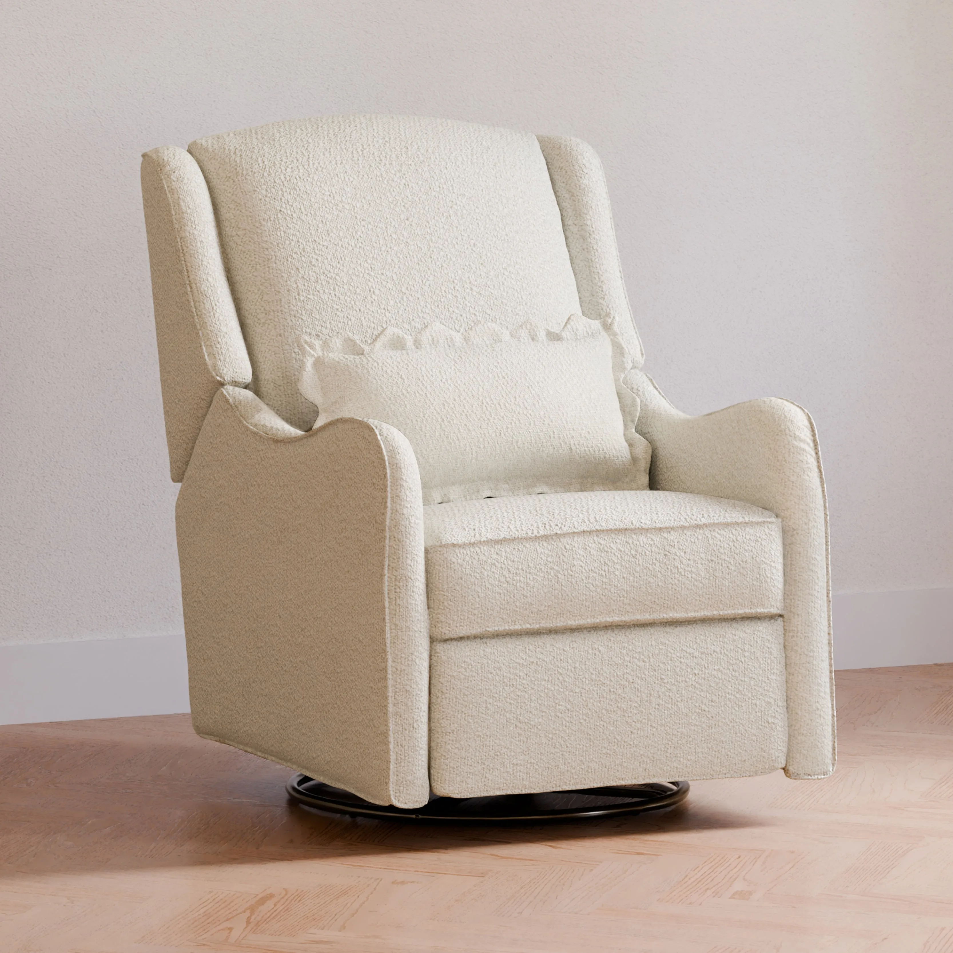 Devon Recliner   Swivel Glider in Boucle