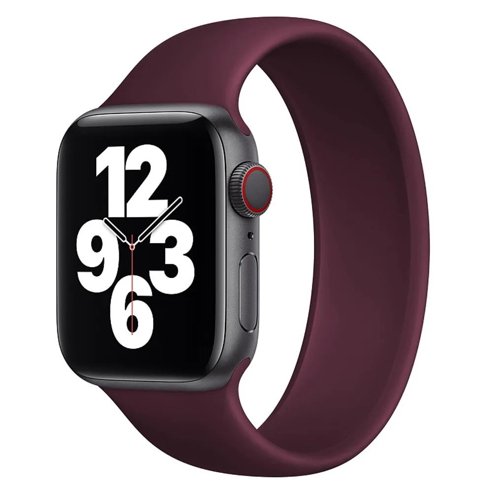 No Buckle Soft Silicone Strap for Apple Watch
